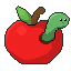 Inktober 2026 Day 01 Apple pixel art