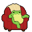 Inktober 2026 Day 20 Lounge pixel art