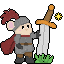 Inktober 2026 Day 21 Hero pixel art